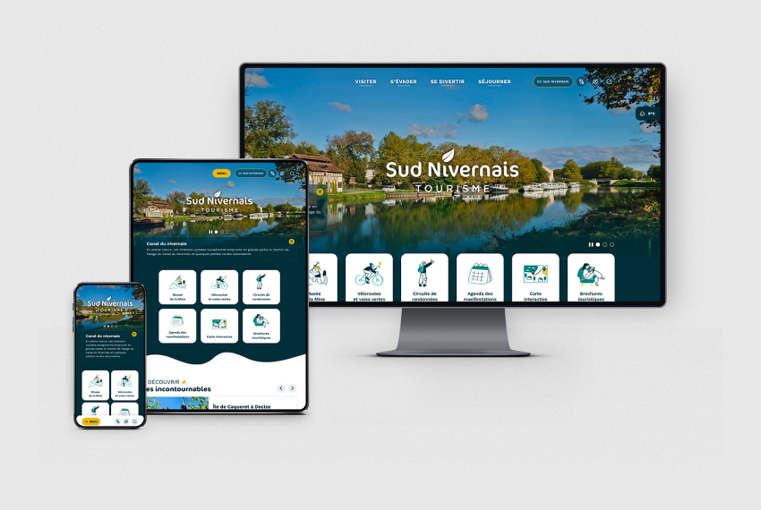 Site internet de l'office de tourisme Sud Nivernais